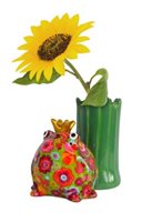 Sculpture Pomme Pidou Vaso porta fiori in Céramique 148-00754-VERDE C.FIORI